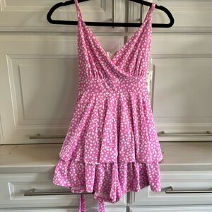 Honey & Rosie Romper. Size XS Pink